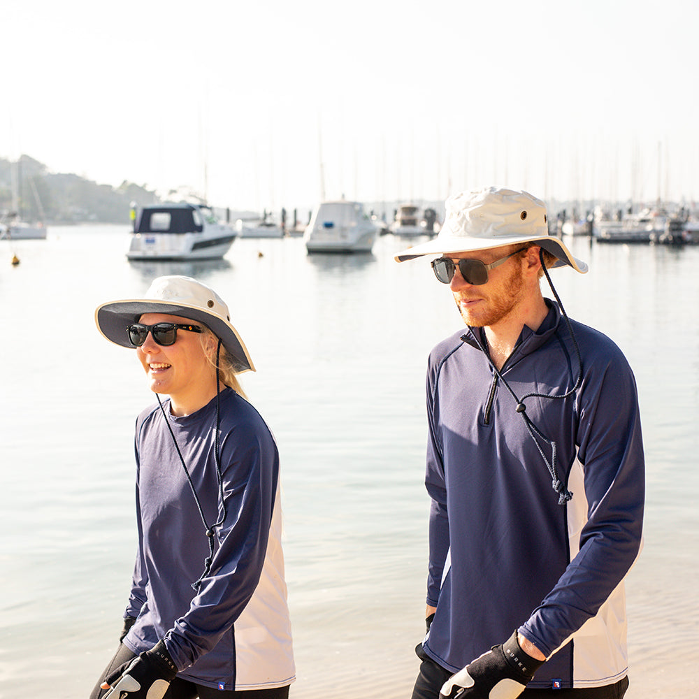 Burke Eden Zip Collar LS Sun Shirt