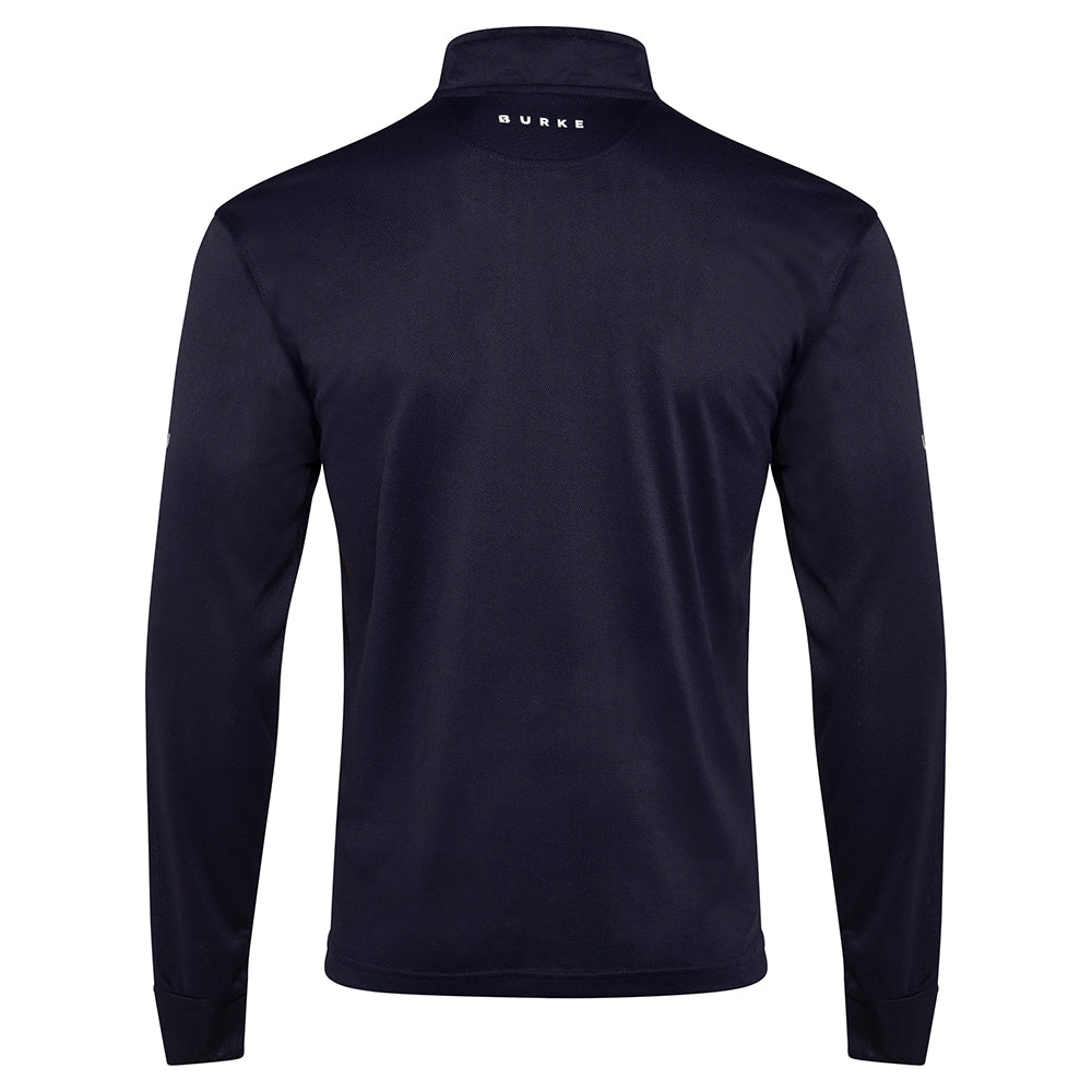 Burke Quick Dry Long Sleeve Zip Polo