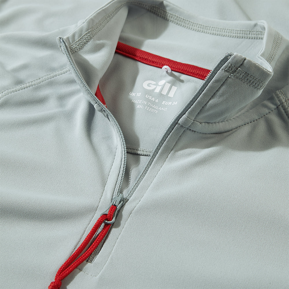 GILL Womens UV Tec Long Sleeve Zip Tee