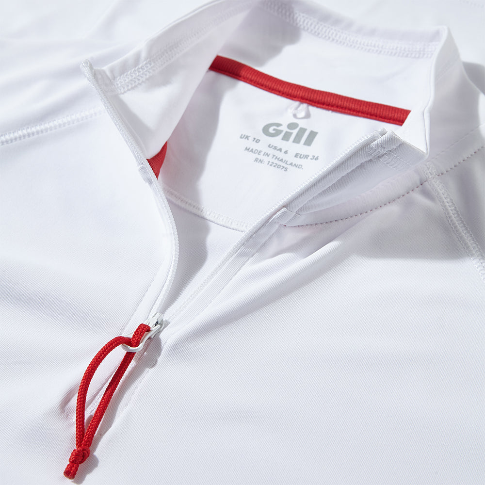 GILL Womens UV Tec Long Sleeve Zip Tee