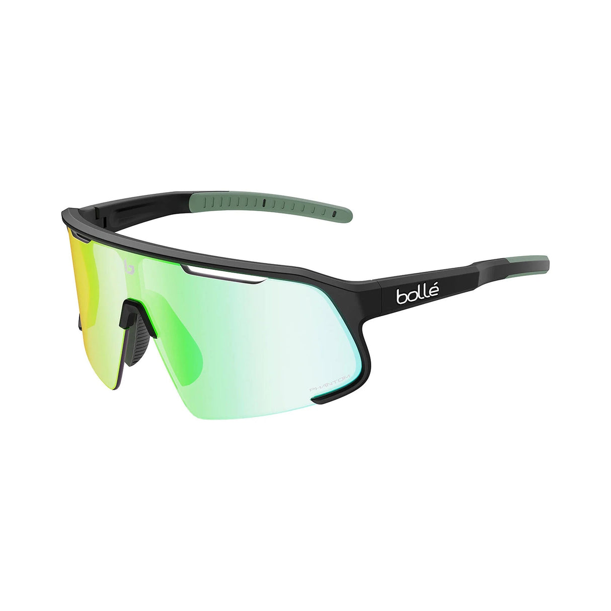 BOLLE SPEEDCHASER Black Matte - Phantom Clear Green Photochromic - 1.2 mm