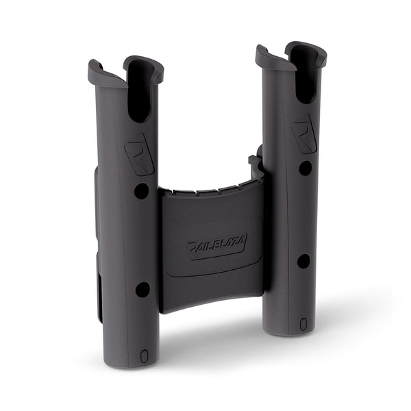 RAILBLAZA ROD HOLDER DUAL WITH CADDY BLACK