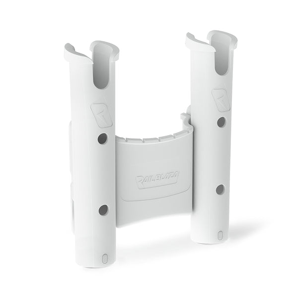 RAILBLAZA ROD HOLDER DUAL WITH CADDY WHITE
